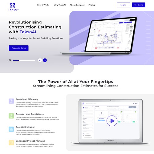 Website Landing page