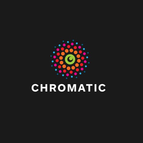Produce an ultra modern logo that screams creativity and color for Chromatic.