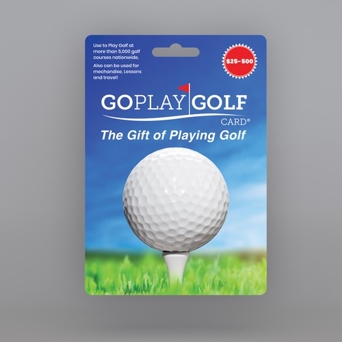 Golf Gift Card Packaging