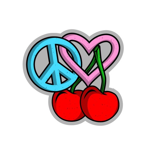 Peace,love,cherry