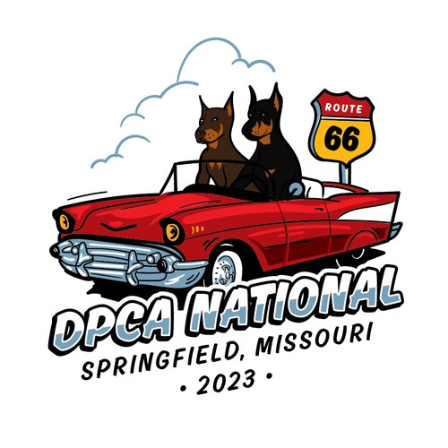 vintage style logo for US DPCA National