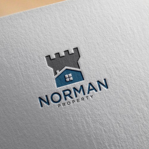 Bold logo for Norman Property company 