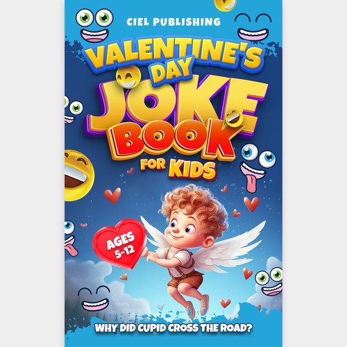 Valentine’s Day Joke Book for Kids Cover Design