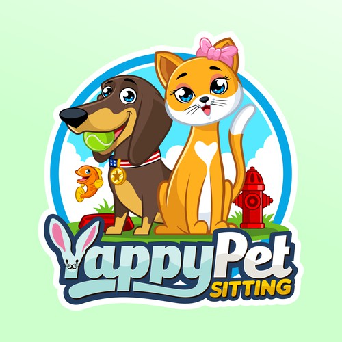 Yappy Pet Sitting logo design