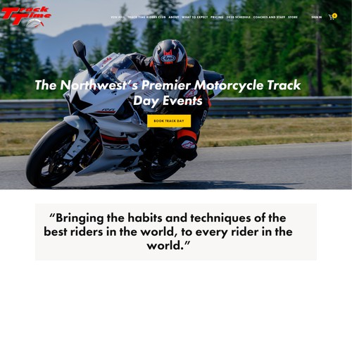 Website - Motorcycle Track Day Events