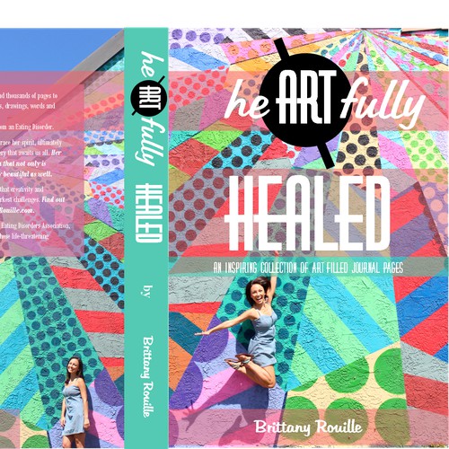 Create an eye-catching book cover for "heARTfully healed"