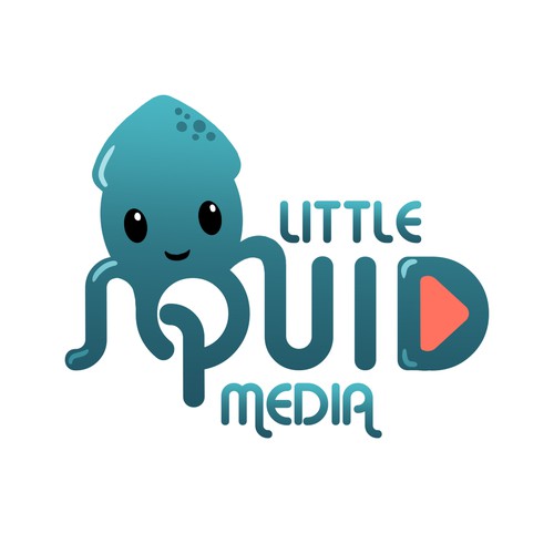 Fun concept logo for Little Squid Media