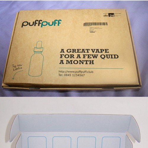 Cardboard design for PuffPuff