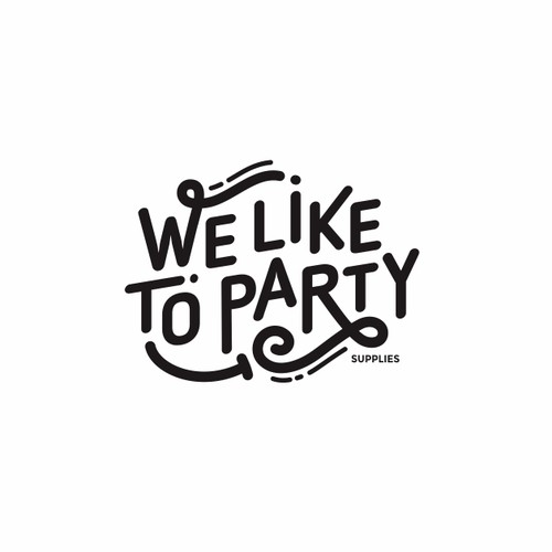 Fun logo for party supplies