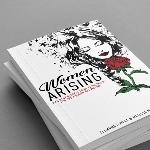 Beautiful feminine book cover design 