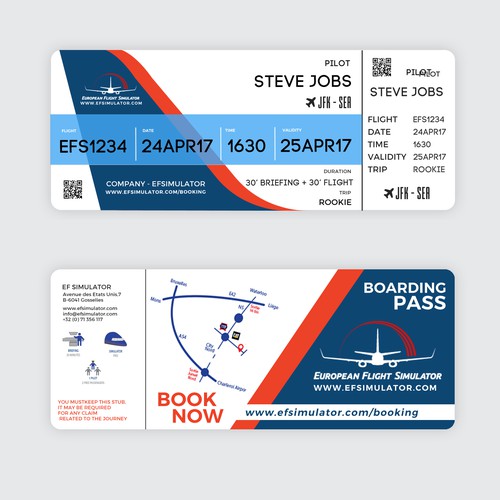 European Flight Simulator Pass design