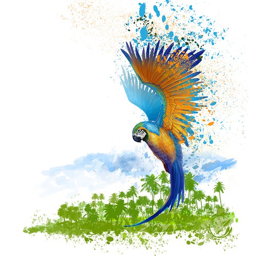 Fantasy illustration - bird