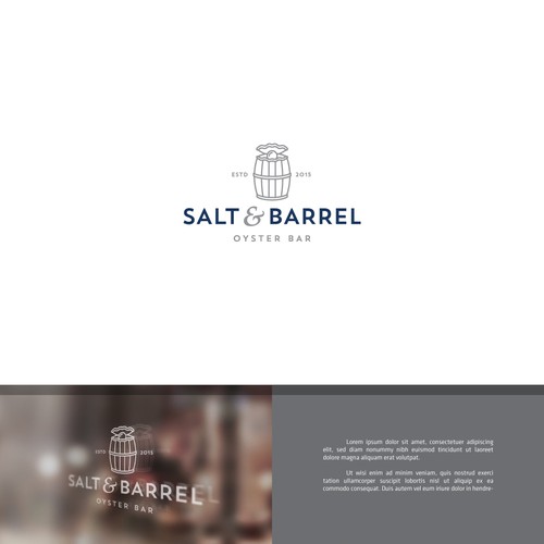 Create a modern urban logo for the classic oyster/speakeasy bar