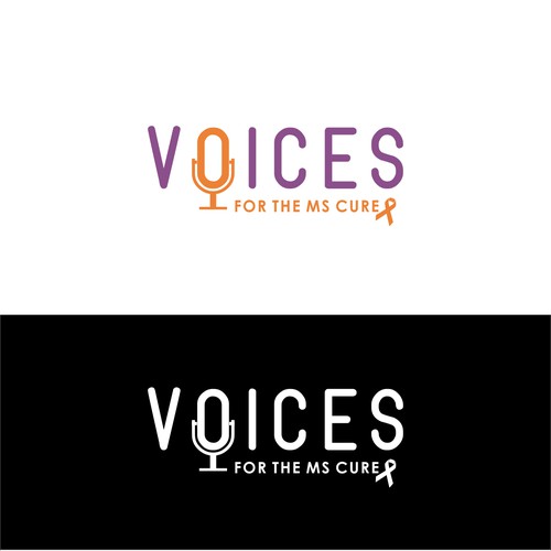 Logo for jazz vocalists which help find a cure for Multiple Sclerosis.