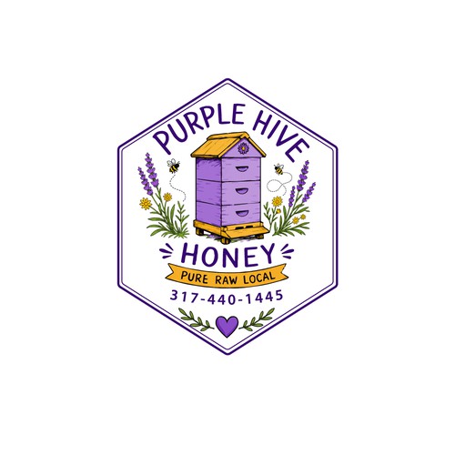 Purple Hive Honey 