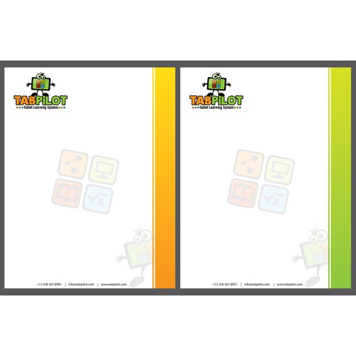 Create stationery for TabPilot Tablet Learning System
