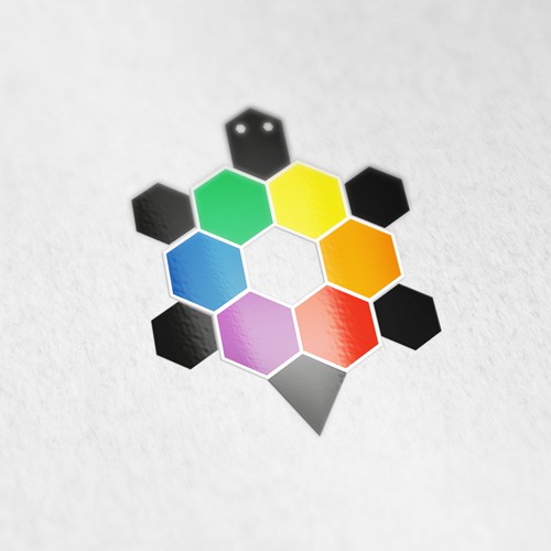 Rainbow turtle logo