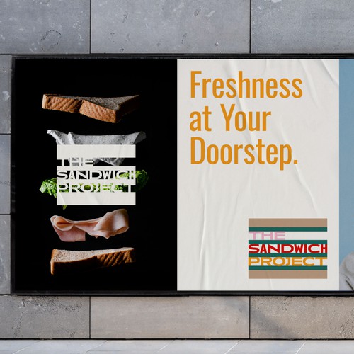 Typographic branding for a food startup