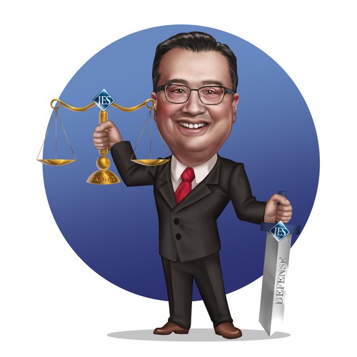 Lawyer caricature