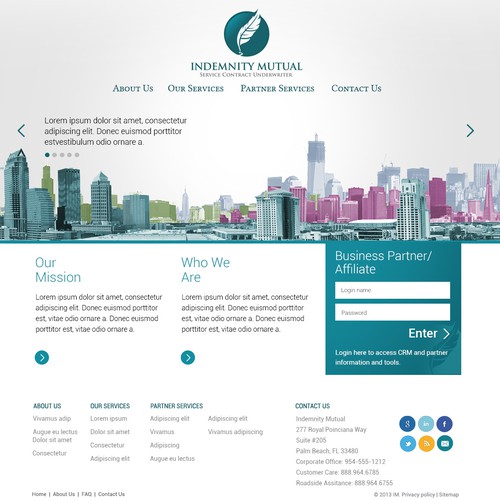 Indemnity Mutual needs a new website design
