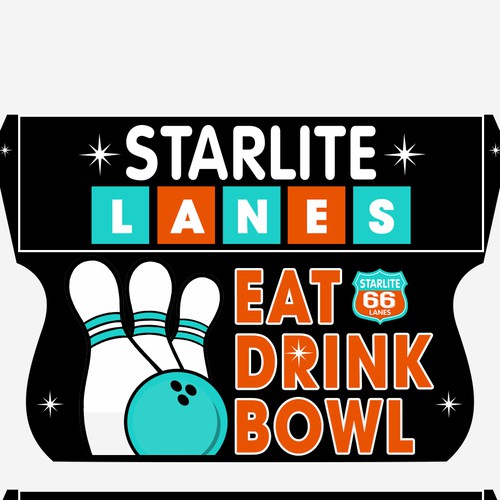 Starlite Bowling Road SIgn