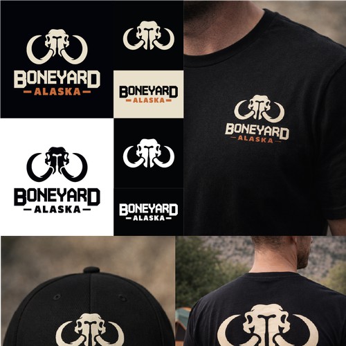 Boneyard Alaska Logo Concept – Rugged Outdoor Brand Identity