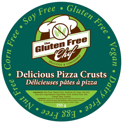 Pizza crust label