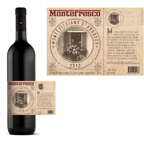 Montefresco - wine label