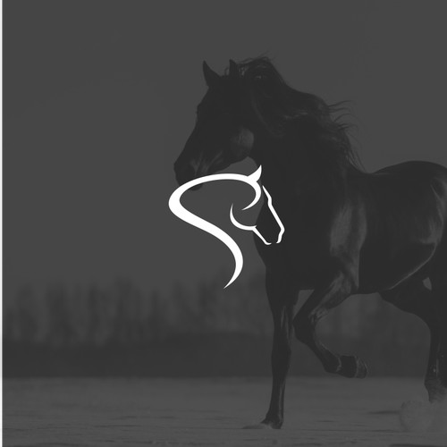 Simple logo design for equine 