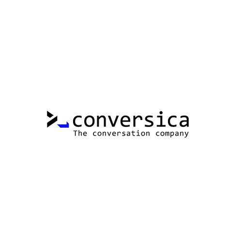 A command prompt inspired design for a conversational AI company Conversica.