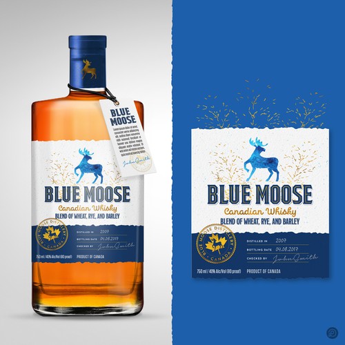 Canadian Whisky label