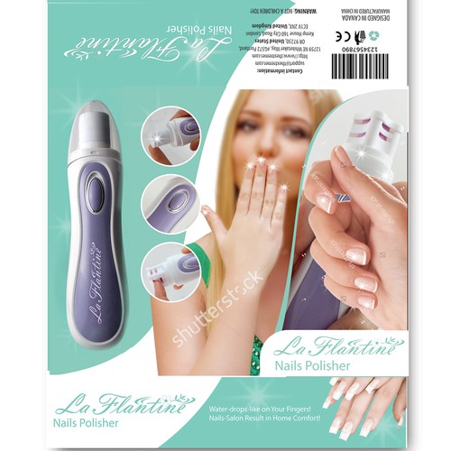 Box design for LaFlantine Nail Polisher