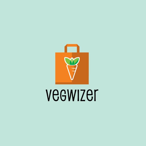 Logo for a Vegan shopping company