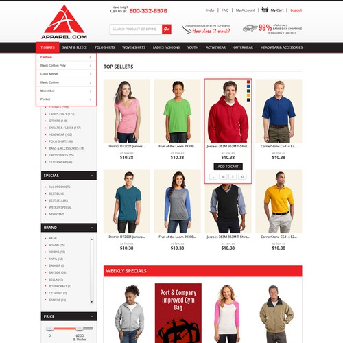 Create an Apparel eCommerce Website Design