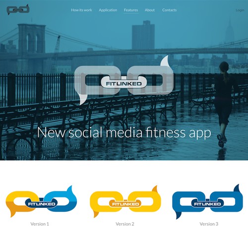 Logo for media fitness app