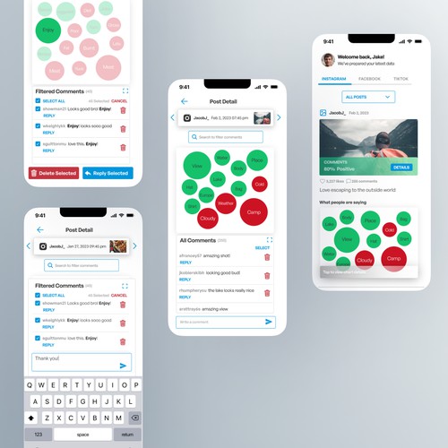 Social media analytics app