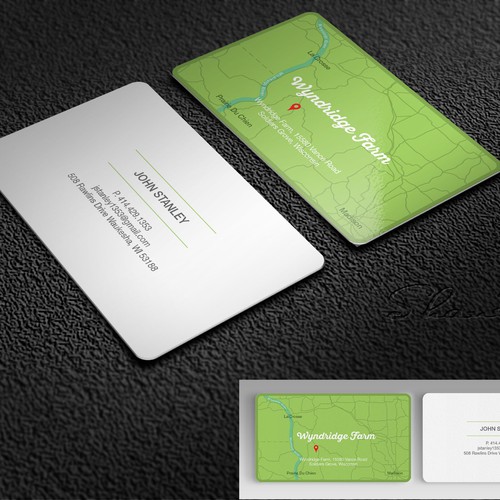 Business Card with map