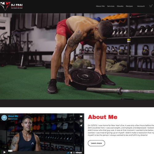 DJ Frai Fitness Membership Design