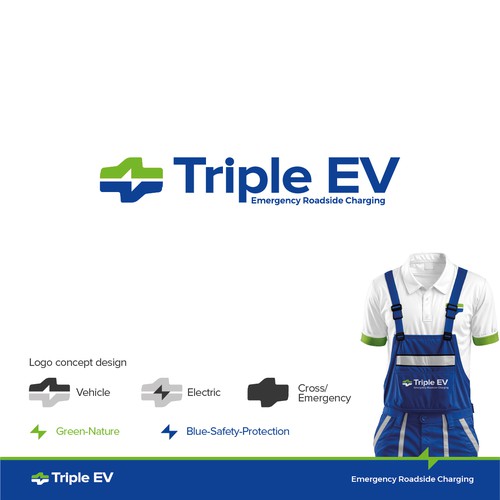 Triple EV Logo Design 