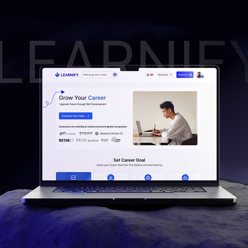 LMS Landing Page – Learnify Skill Development Platform