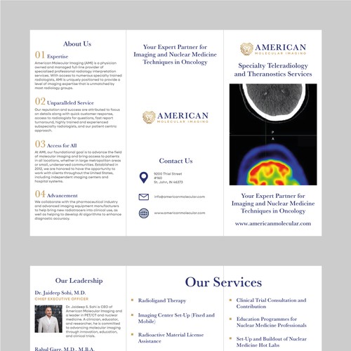 Tri-Fold A4 Leaflet for a Medical Consultancy