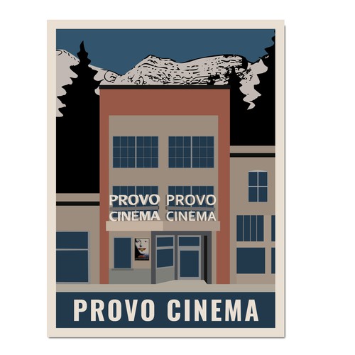Provo Cinema Poster Michael Schwab Style