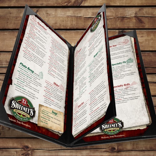 Irish Pub Menu Layout Contest