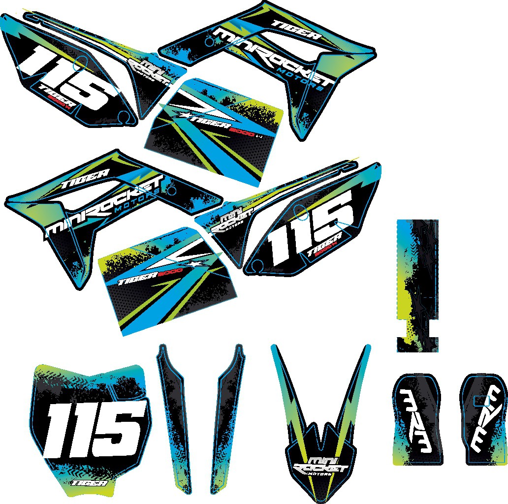 Electric dirtbike decals