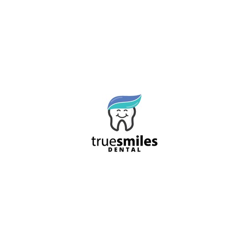 Smiling tooth logo for a dentist