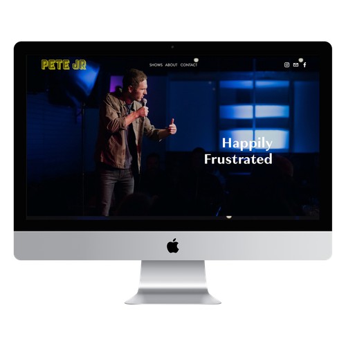 Pete Jr. comedian website