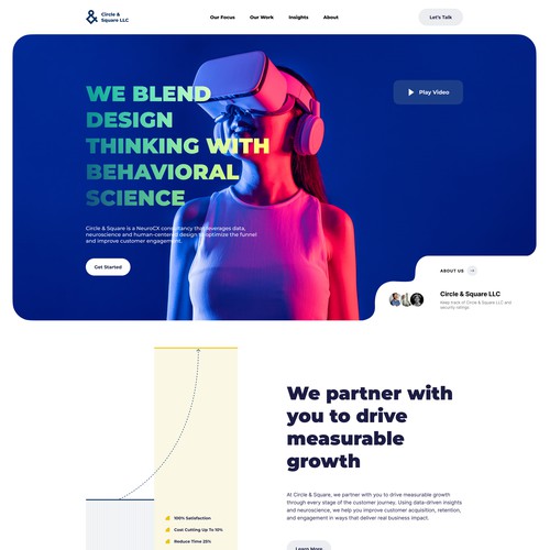 Website design for Circle & Square
