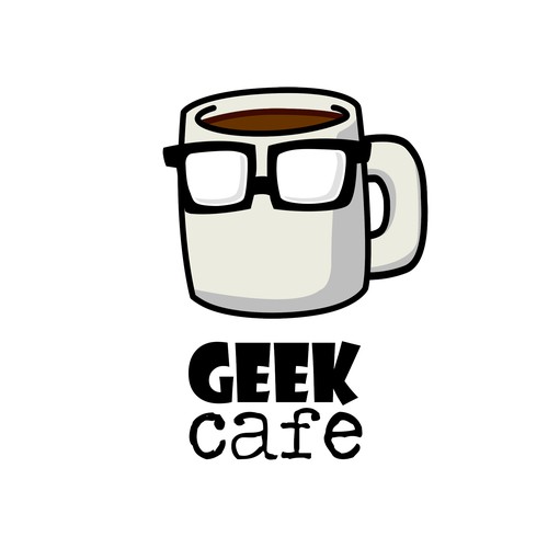 Fun Logo for a "Geek" cafe
