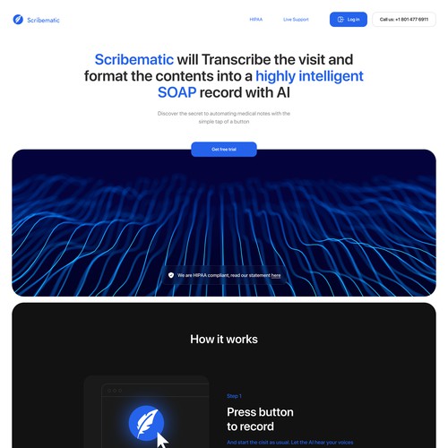 Scribematic Ai web design