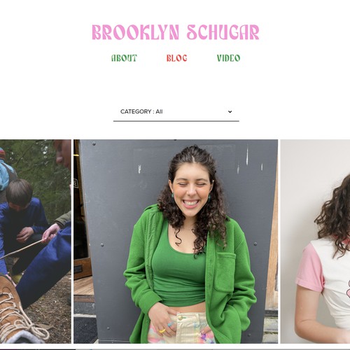 Site redesign for young fashion and lifestyle blogger